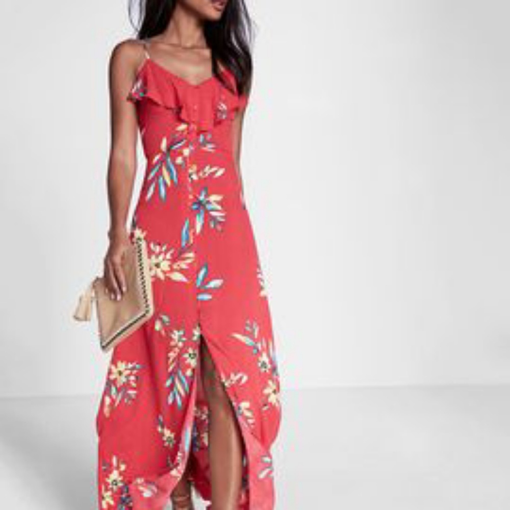 Express floral maxi dress xs NWOT
